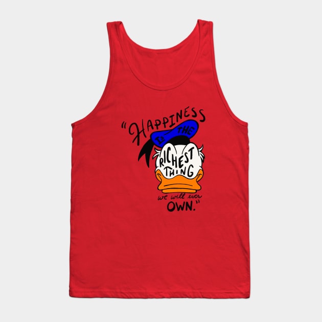 Donald Duck Tank Top by Courtneychurmsdesigns